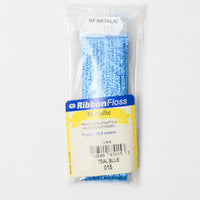 Teal Blue 015 YLI Ribbon Floss Metallic - 1 Spool