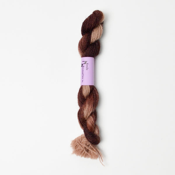 Mocha Fudge 25 Needle Necessities French Wool Overdyed Thread - 1 Skein