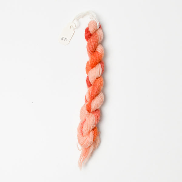 Blood Orange 46 Needle Necessities French Wool Overdyed Thread - 1 Skein