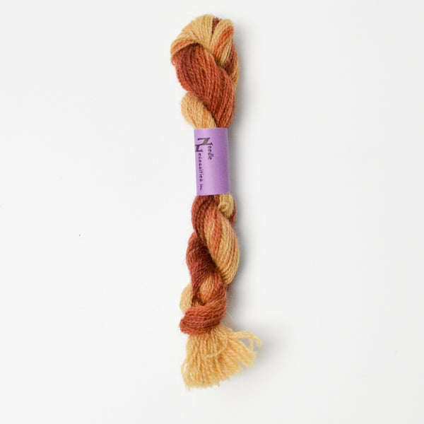 Burnt Butter 47 Needle Necessities French Wool Overdyed Thread - 1 Skein