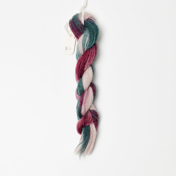 Victorian Christmas 50 Needle Necessities French Wool Overdyed Thread - 1 Skein