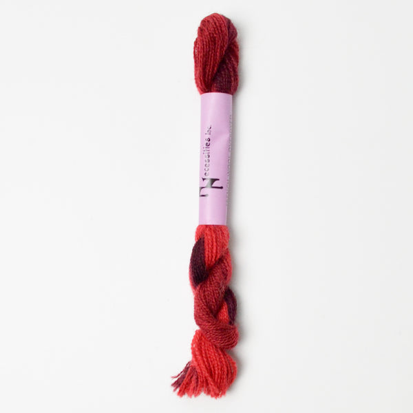 Cranberry 53 Needle Necessities French Wool Overdyed Thread - 1 Skein