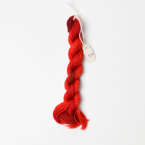 Holly Berry 54 Needle Necessities French Wool Overdyed Thread - 1 Skein