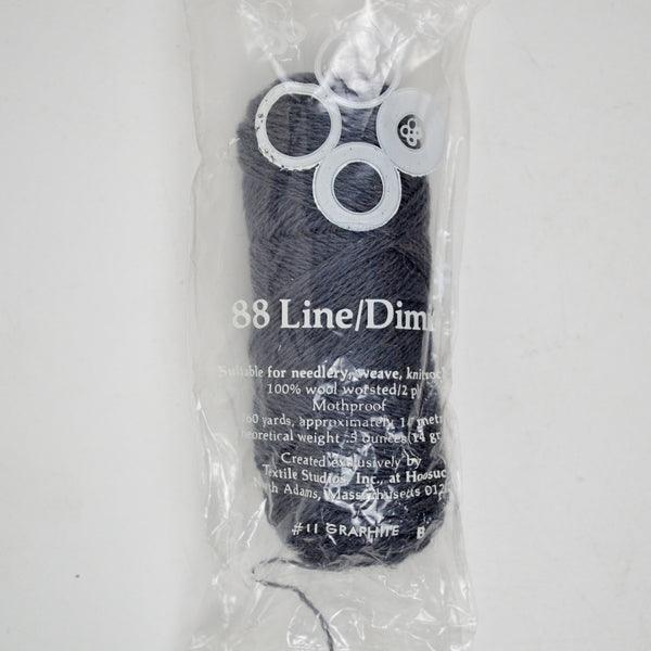 Graphite #11 Line 88/Dimin Wool Crewel Embroidery Thread - 1 Pull Skein