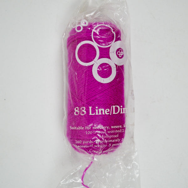 Magenta #47 Line 88/Dimin Wool Crewel Embroidery Thread - 1 Pull Skein
