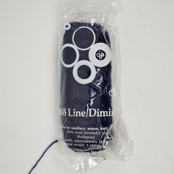 Indigo #64 Line 88/Dimin Wool Crewel Embroidery Thread - 1 Pull Skein