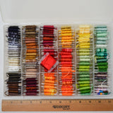 Neutral + Warm Tones Embroidery Floss in Organizing Case