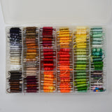 Neutral + Warm Tones Embroidery Floss in Organizing Case