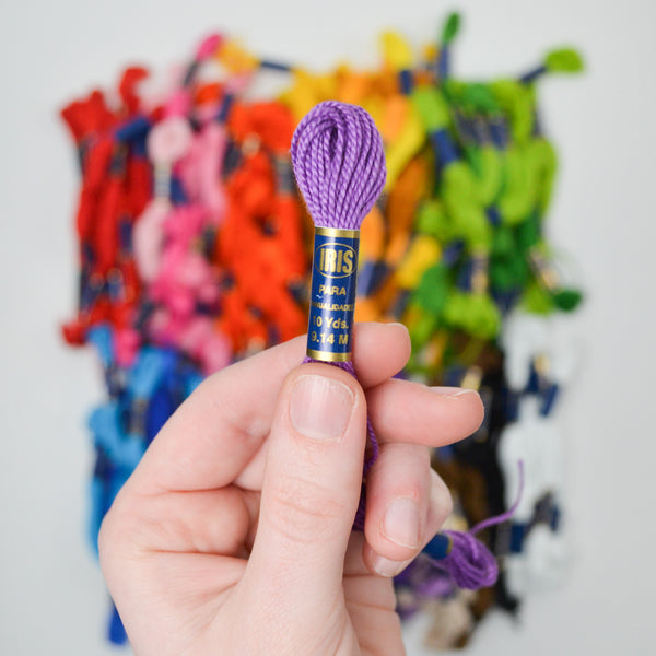 Rainbow Iris Para Perle Cotton Embroidery Thread Bundle