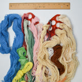 Crewel Wool + Needlepoint Yarn Bundle on Butterfly Thread Holder