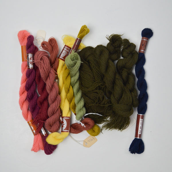 Muted Rainbow DMC Broder Medicis Tapestry Wool Thread Bundle