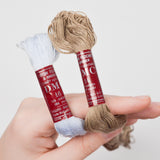 Brown + Light Blue DMC Cotton Floche Thread Bundle - #14 + #16