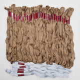 Brown + Light Blue DMC Cotton Floche Thread Bundle - #14 + #16