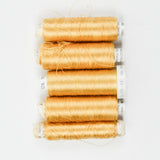 Gold Madeira Viscose Machine Embroidery Thread - 5 Spools