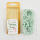 Light Green Fleur de Paris #83 Fine Mesh 100% Nylon Velour Yarn - 10 Yards