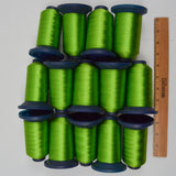 Ming Green 2322 Robison-Anton Rayon 40 wt. Machine Embroidery Thread - 14 Partial Spools