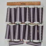 Gray 1040 Madeira 40 wt. Machine Embroidery Thread - 18 Partial Spools