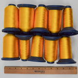 Orange Manila 2466 Robison-Anton Rayon 40 wt. Machine Embroidery Thread - 10 Partial Spools