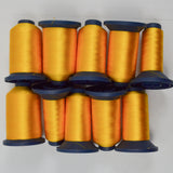 Orange Manila 2466 Robison-Anton Rayon 40 wt. Machine Embroidery Thread - 10 Partial Spools