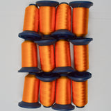 Orange Merit Gold 2463 Robison-Anton Rayon 40 wt. Machine Embroidery Thread - 12 Partial Spools