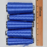 Blue 0539 Ecofil Rayon Machine Embroidery Thread - 5 Partial Spools