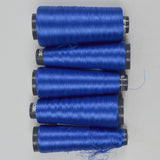 Blue 0539 Ecofil Rayon Machine Embroidery Thread - 5 Partial Spools