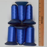 Soldier Blue 2527 Robison-Anton Rayon 40 wt. Machine Embroidery Thread - 6 Partial Spools