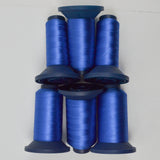 Soldier Blue 2527 Robison-Anton Rayon 40 wt. Machine Embroidery Thread - 6 Partial Spools