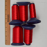 Scarlet 2219 Robison-Anton Rayon 40 wt. Machine Embroidery Thread - 5 Partial Spools