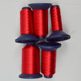 Scarlet 2219 Robison-Anton Rayon 40 wt. Machine Embroidery Thread - 5 Partial Spools