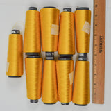 Yellow 0133 Ecofil Machine Embroidery Thread - 10 Partial Spools