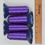 Purple 2254 Robison-Anton Rayon 40 wt. Machine Embroidery Thread - 4 Partial Spools
