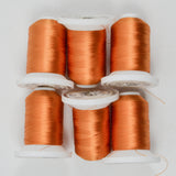 Orange Toast 2231 Robison-Anton Rayon 40 wt. Machine Embroidery Thread - 6 Partial Spools