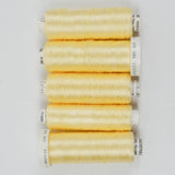 Light Yellow 1067 Madeira Machine Embroidery Thread - 5 Spools