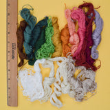 Rainbow + White Perle Cotton Thread Bundle