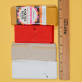 White, Red + Yellow Hem Facing Bundle