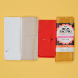 White, Red + Yellow Hem Facing Bundle
