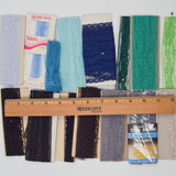 Blue, Green + Black Lace Seam Tape Bundle