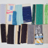 Blue, Green + Black Lace Seam Tape Bundle