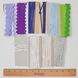 Purple, Blue + White Rick Rack Bundle