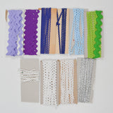 Purple, Blue + White Rick Rack Bundle
