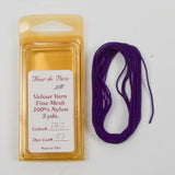 Purple Fleur de Paris #172 Fine Mesh Velour Yarn - 5 Yards