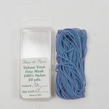 Light Blue Fleur de Paris #20 Fine Mesh Velour Yarn  - 10 Yards