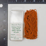 Burnt Orange Fleur de Paris #65 Fine Mesh Velour Yarn  - 10 Yards
