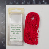 Red Fleur de Paris #152 Fine Mesh Velour Yarn  - 10 Yards