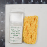 Yellow Fleur de Paris #218 Fine Mesh Velour Yarn  - 10 Yards