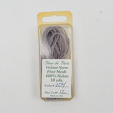 Gray Fleur de Paris #104 Fine Mesh Velour Yarn  - 10 Yards