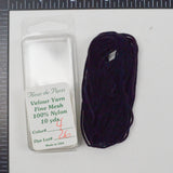 Navy Blue Fleur de Paris #4 Fine Mesh Velour Yarn  - 10 Yards