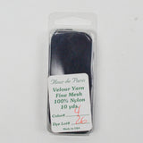 Navy Blue Fleur de Paris #4 Fine Mesh Velour Yarn  - 10 Yards