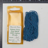 Blue Fleur de Paris #21 Fine Mesh Velour Yarn  - 10 Yards